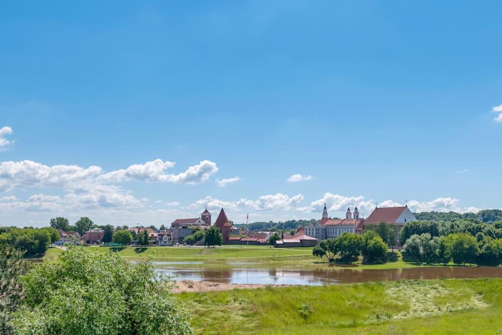 Bright Kaunas Apartment With Castle View ภายนอก รูปภาพ